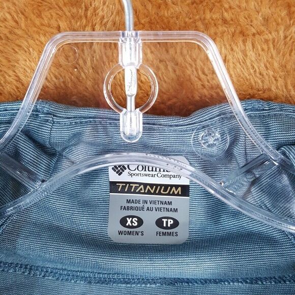 COLUMBIA Womens Top XS Blue 1/4 Zip Pullover Titanium Activewear Stretch - Picture 3 of 7